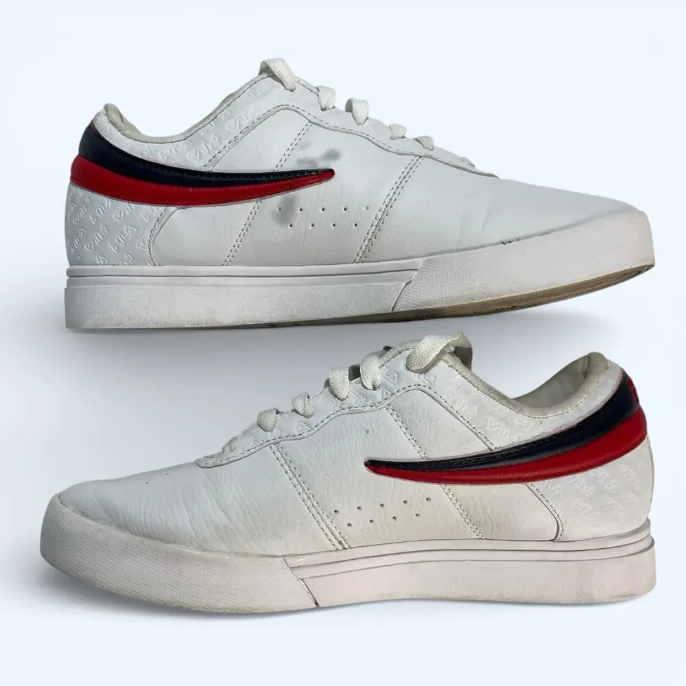Fila Men's Original Fitness Athletic Sneakers White Blue Size 8 1CM-00711-125